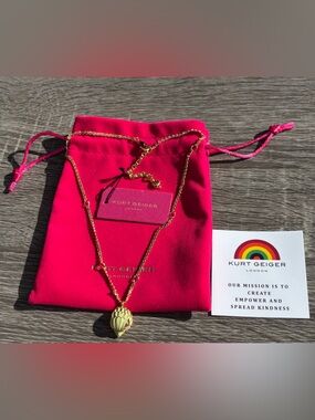Kurt Geiger London Enamel Eagle Pendant Necklace
